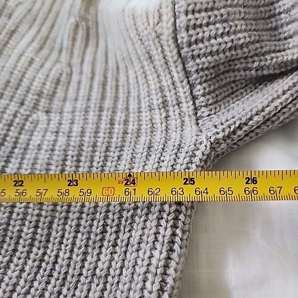 Athleta Lucca Wool Cashmere Ombré Chunky Knit Cardigan Open Sweater Size Medium - Picture 6 of 7